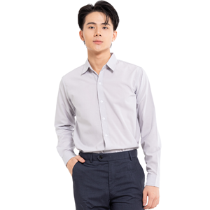 Camisa Casual Tejida para Hombre, Personalizada con Impresión, Antiarrugas, Poliéster/Algodón, ODM, Manga Larga, Logotipo Multiposición, Tiempo de Entrega de Muestra de 7 Días - Product Image 3