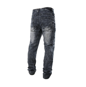 Hot Sale Vintage Men's Straight Lightweight Casual Distressed <b>Jeans</b> Pink <b>Embroidered</b> Patches Wholesale Price Streetwear Denim - Product Image 3