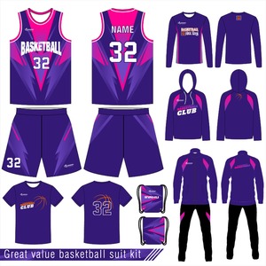 Sinewy Basketball Uniforms Custom Design Sublimation Printing Basketball Jersey Basketball Wear Set with Team <b>Name</b> & Numbers - Product Image 1