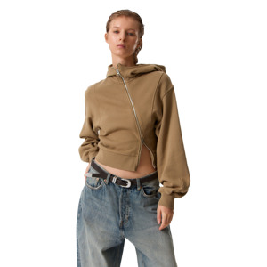 Sudadera con Capucha de Alta Calidad OEM Personalizada, Unisex, para Mujer, con Cierre, Forro Polar, para Invierno, de Poliéster/Algodón - Product Image 2