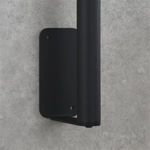 Barra scorrevole per doccia in acciaio inossidabile da 31,5 pollici, senza foratura, nera, per tende da doccia - Product Image 5