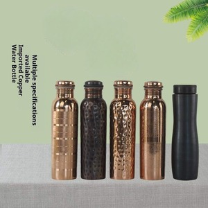 Botella de Agua de Cobre Grande de Nuevo Diseño, Recipiente de Cobre Puro Ayurvédico Martillado para Beber - Product Image 5