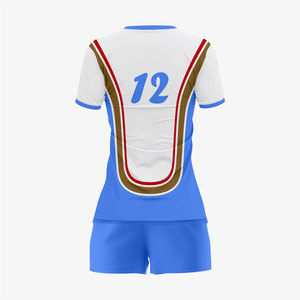 Uniformes de Voleibol Unisex de Alta Calidad para Mujer, el Mejor Diseño, Uniformes de Voleibol Sublimados Personalizados para Adultos - Product Image 6
