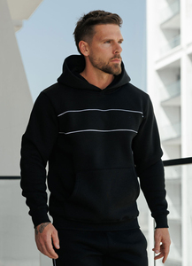 Sudadera con Capucha Deportiva, Ajustada, Impermeable y Ecológica, Personalizada al por Mayor para Hombre, con Bolsillo Delantero y Mezcla de Poliéster/Algodón - Product Image 6