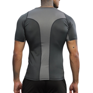 Camiseta de Compresión para Hombre, Ajuste Ceñido, Capa Base, Secado Rápido, Top de Entrenamiento para Gimnasio, Camiseta Deportiva de Alto Rendimiento - Product Image 3