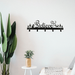 Ganci da Parete in Ferro a Forma di Babbo Natale e Pupazzo di Neve CIFbuy, Decorazione Festiva per Calze di Natale, Appendiabiti Multifunzione TikTok per Ritiro Temu - Product Image 4