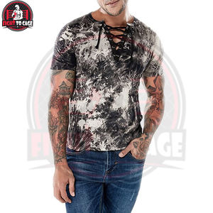 Camisetas Tie Dye para Hombre, Cuello en V, Tela Suave al Tacto, Alta Calidad, Servicio OEM, Personalizadas, Nueva Llegada, Buena Venta - Product Image 4