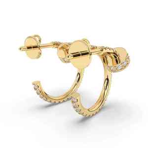 Boucles d'oreilles pendantes en or synthétique en forme de goutte d'eau, bijoux fins de qualité supérieure pour femmes, accessoires en forme de poire, vente en gros pour femmes - Product Image 3