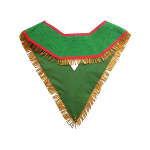 Collar Masónico Escocés Verde con Flecos de Alta Calidad, Diseño Personalizado Bordado - Product Image 2