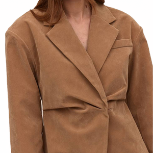 Blazer de mujer 2026 estilo europeo-americano con cuello en V y lazo en la cintura, casual, elegante, a la moda, de manga larga, para hermandades, OEM, venta al por mayor, personalizado - Product Image 6