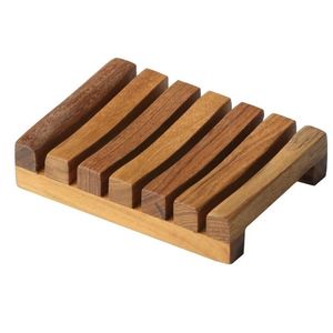 Top Quality Wooden Custom Square Bamboo Soap Dish for Home Decoration and Bathroom Soap Rack Acacia Wood - Product Image 3