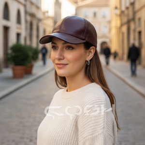 Gorra de Béisbol Unisex para Exteriores Hecha de Cuero Genuino - Product Image 3