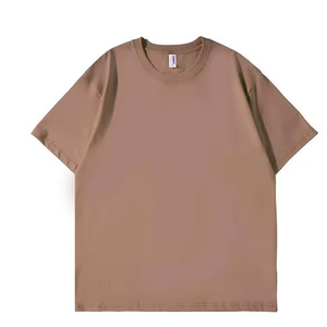 Camiseta de hombre 100% algodón orgánico transpirable, top ventas, especial de verano, de alta calidad, informal, con cuello redondo y manga corta. - Product Image 6