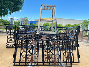 Barandilla de Balcón Moderna de Hierro Forjado para Exteriores con Diseño Resistente a la Oxidación, Barandilla de Seguridad Ajustable, Elementos Decorativos para Hogares - Product Image 2