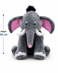 Lindo Peluche de Elefante, Juguete de Peluche Suave, Almohada de Elefante Kawaii, Tela Velboa, Regalo para Bebés y Niños, Logotipo Personalizado OEM Disponible - Product Image 1