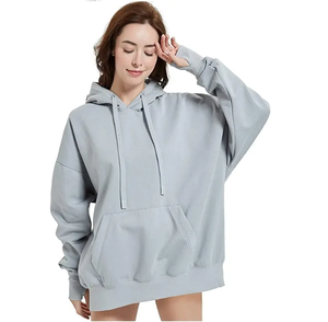 Sudadera con Capucha Impermeable 100% Algodón, Sudadera de Moda para Mujer, Diseño Holgado para Invierno - Product Image 1