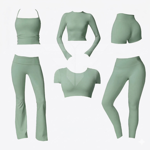 Nouveauté 2026 – Ensemble de vêtements de sport pour femme : short respirant, séchage rapide, taille élastique, idéal pour l'entraînement et le yoga - Product Image 1