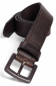 Ceintures décontractées pour hommes de style occidental, personnalisables, design uni, cuir véritable, boucle en acier, imperméables, durables, faites à la main, en solde - Product Image 6