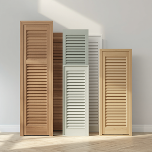 Puertas de Madera Maciza de Roble Natural con Diseño Rústico Moderno para Armarios Interiores y Proyectos de División de Espacios - Product Image 1
