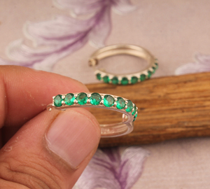 Natural Emerald Quartz <b>Earrings</b> 925 Sterling Silver Handmade <b>Green</b> Gemstone Jewelry Wholesale Elegant Drop <b>Earrings</b> for Women - Product Image 3