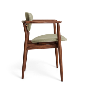 เก้าอี้ทานอาหารไม้เนื้อแข็งสไตล์ร่วมสมัย หุ้มผ้าบุอย่างหรูหรา เรียบง่าย เหมาะสำหรับร้านอาหาร คาเฟ่ โรงแรม และเฟอร์นิเจอร์สำหรับโครงการต่างๆ - Product Image 2