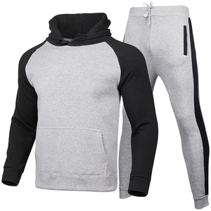 Chándal Deportivo Informal para Hombre, Color Negro y Amarillo, Sudadera con Capucha, Manga Larga, Bolsillos Laterales, Transpirable, para Invierno, 2 en 1 - Product Image 3