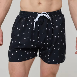 Shorts de bain personnalisables pour hommes avec logo couleur, maillot de bain d'été respirant et à séchage rapide, marque personnalisée - Product Image 1