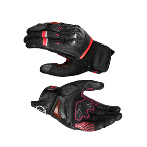 <b>Black</b> <b>Leather</b> Motorbike Racing <b>Gloves</b> Full Finger Motorcycle Riding <b>Gloves</b> Protective Breathable Touchscreen Unisex - Product Image 6