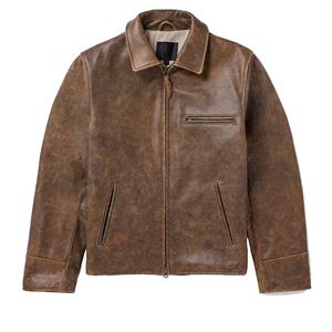 Chaqueta de Cuero Personalizada con Logotipo para Hombre, Chaqueta de Cuero de Alta Calidad para Hombre, Chaqueta de Cuero Personalizada a la Moda - Product Image 1