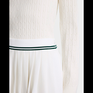 Women Tennis Skort Uniform Set Premium Sportswear Breathable Stretch Fabric Custom OEM Private Label Manufacturing Supplier - Product Image 4