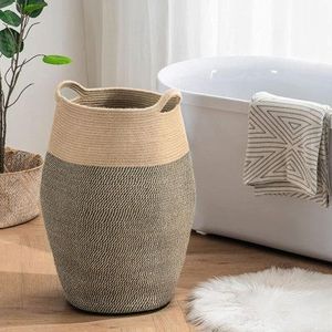 Cesta organizadora elegante, pieza premium para decoración del hogar, cesta decorativa funcional, solución de almacenamiento contemporánea, cesta de mimbre. - Product Image 5