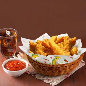 Nonstick Greaseproof Eco-friendly Microwave Safe Custom Printed Food Packaging Basket Liner Double-Sided Glassine Paper - Product Image 3
