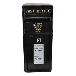 Buzón de correo irlandés para jardín, recubierto en negro, hecho a mano, resistente a la intemperie, para montaje en pared, precio asequible. - Product Image 2
