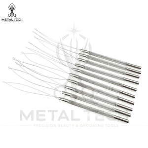 Professional Salon Hair Extension Loop <b>Needle</b> Wire Hook Tools For Micro <b>Bead</b> Ring Hair Extensions Application Tools - Product Image 3