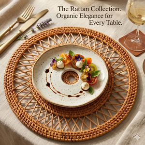Venta al por mayor de Mantel de mimbre ecológico hermoso diseño artesanal para el hogar usando hotel restaurante hecho en Vietnam - Product Image 3