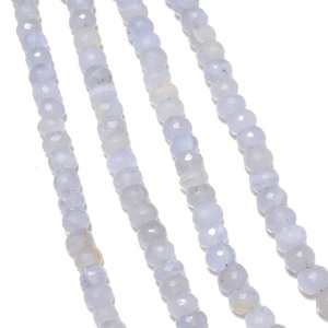 Perles facettées en agate dentelle bleue, perles en agate dentelle bleu clair, brin de pierres précieuses pour la création de bijoux DIY - Product Image 4