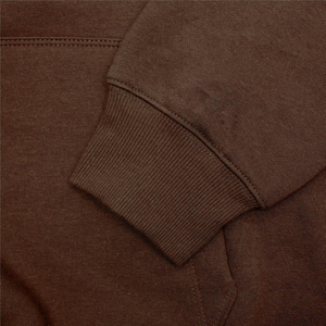 Sweat-shirt à capuche marron pour homme, coupe classique, en coton French Terry, couleur unie, avec poche, style décontracté, pour l'automne - Product Image 3