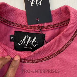 Camiseta de hombre de alta calidad, ligera, 100% algodón, oversize, estampada, con cuello simulado, corte holgado. - Product Image 3