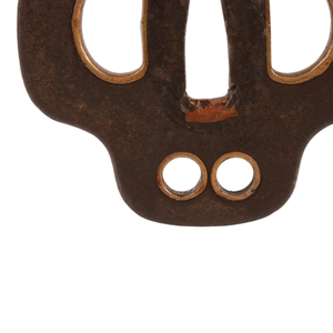 ดาบเหล็กยุคเอโดะของญี่ปุ่น พร้อมที่จับดาบแบบซูบา ลายโคเกะมอนรูปทรงเมลอน  อะไหล่ดาบโบราณไม่มีตราประทับ - Product Image 5