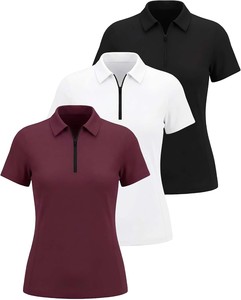 Chemise personnalisée pour femme, respirante, séchage rapide, unie, en coton piqué de haute qualité, coupe ajustée, décontractée, pour le travail ou l'uniforme scolaire - Product Image 1