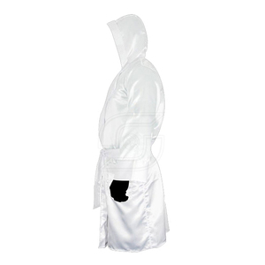 New Design Best Quality Boxing Robe With Hood Jiu Jitsu Kimono <b>Comfortable</b> Boxing Robe Best Quality Design Boxing Hood Robe - Product Image 2