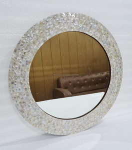 Marco de espejo de pared de madre perla elegante y lujoso para decoración del hogar espejo MOP de Falak World Export - Product Image 1
