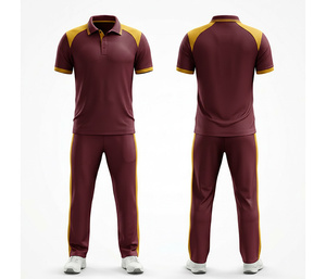 Fabricant d'uniformes de cricket haut de gamme pour les kits d'équipe personnalisés |   Vêtements de cricket pour hommes, femmes et jeunes, polo et pantalon, équipe complète - Product Image 1