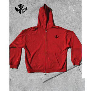 Customise Rhinestone Zip Up <b>Hoodie</b> Jogger Set Unisex Streetwear Cotton Tracksuit OEM ODM Wholesale Manufacturer - Product Image 2