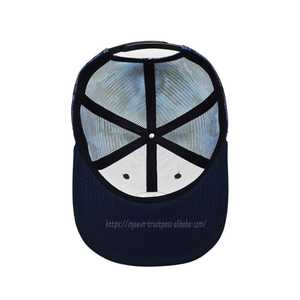 หมวกแก๊ปทรง Trucker ลายตาข่ายแบบ OEM พร้อมโลโก้ปัก 6 แผง ทรงกลาง แนวชายฝั่ง ออกแบบเองได้ หมวกป้ายส่วนตัว - Product Image 5