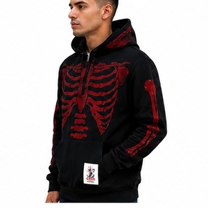 Sudadera con Pedrería para Hombre de la Mejor Calidad, 100% Algodón, Tela Suave y Transpirable, Diseño con Acentos de Cristal, Cómoda, Informal, Moda Urbana - Product Image 2