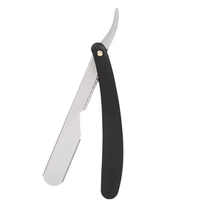 Navaja de Afeitar Plegable, Cortadora de Barba Manual, Afeitadora Profesional de Acero Inoxidable, Soporte para Navaja de Afeitar Afilada de Salón - Product Image 1