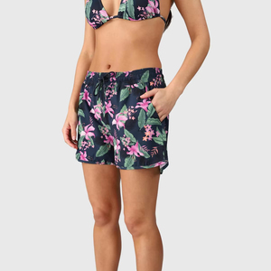 Shorts de bain personnalisés pour femme, taille mi-haute, imprimés sur mesure, séchage rapide, avec cordon de serrage, respirants, pour le surf - Product Image 3