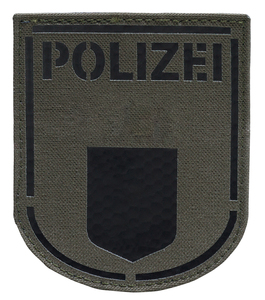Patch de police thermocollant en tissu tissé et toile brodée pour uniformes et vêtements - Product Image 1