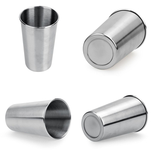 Premium Food Grade Stainless Steel Tumbler Mirror Finish Unbreakable Metal Drinking Glass For Water Juice & Cocktails <b>Drinkware</b> - Product Image 2